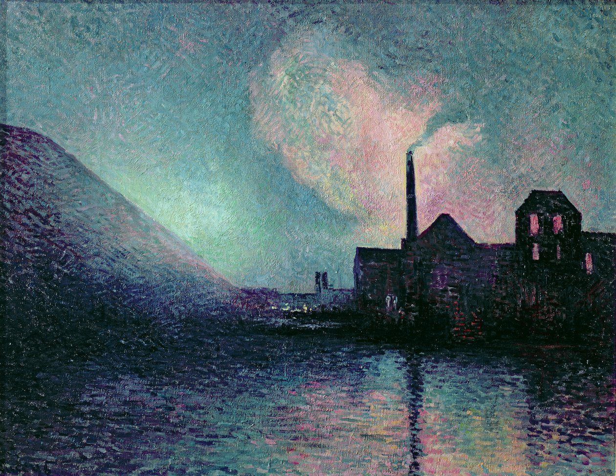 Couillet by Night, 1896 alkotó: Maximilien Luce