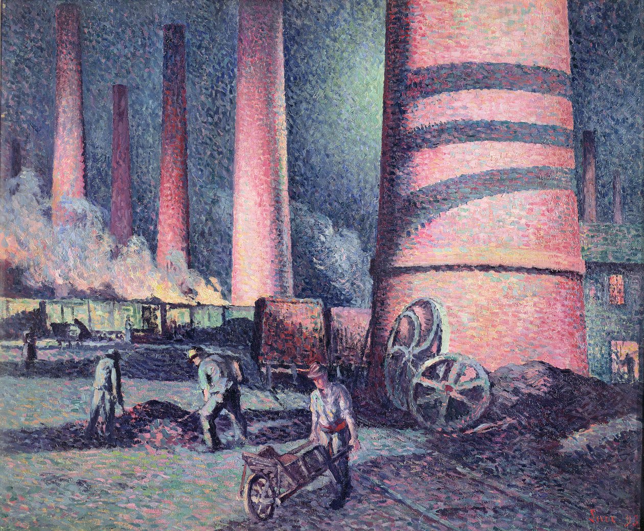 Gyárkémények, 1896 alkotó: Maximilien Luce