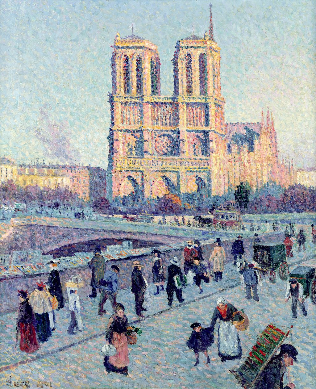 Le Quai St. Michel és Notre Dame, 1901 alkotó: Maximilien Luce