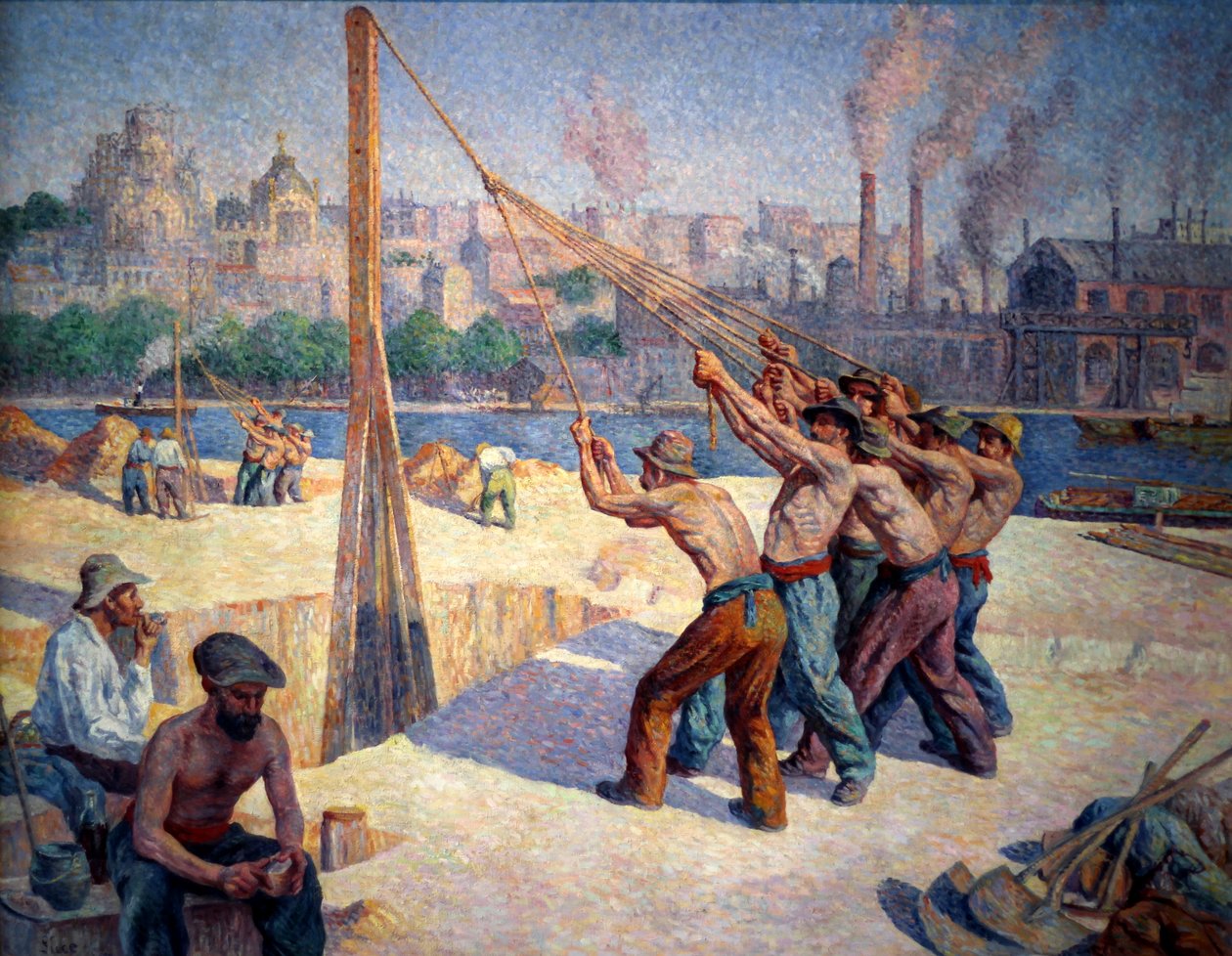 A halomhajtók alkotó: Maximilien Luce