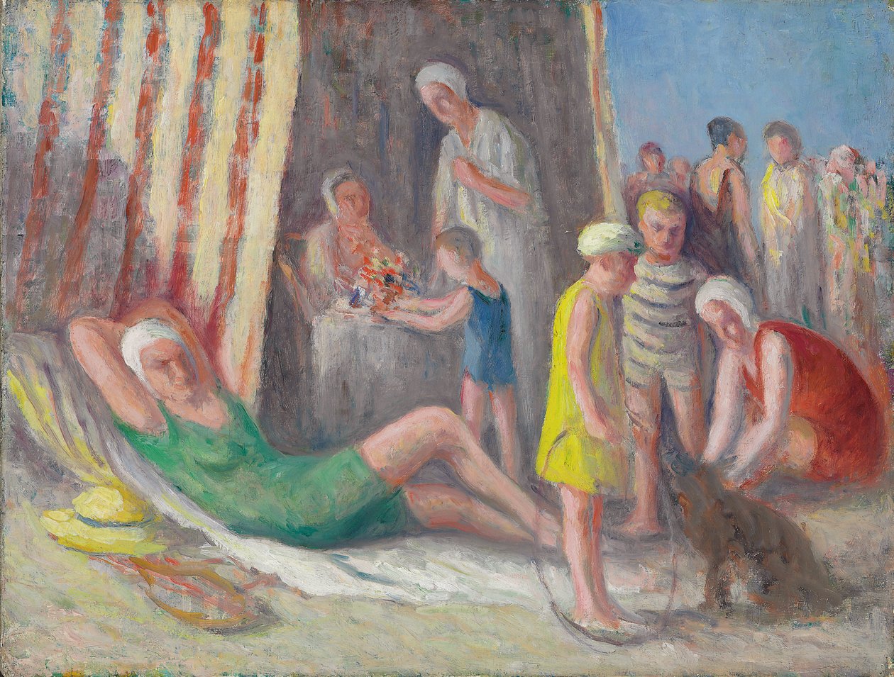 Treport Beachen, 1939 körül alkotó: Maximilien Luce