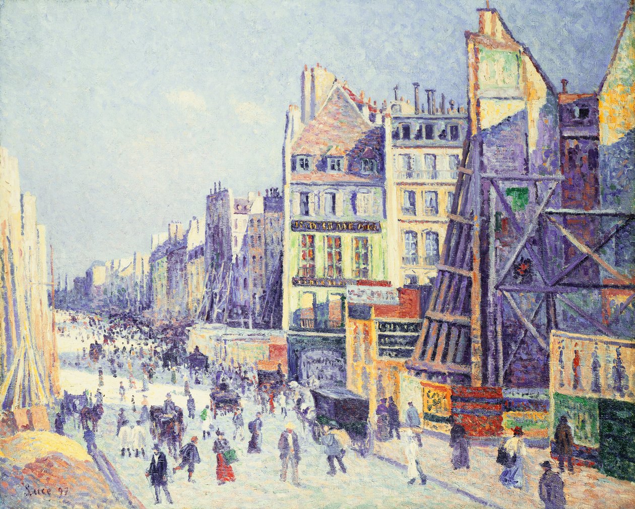 Rue Reaumur, 1897 alkotó: Maximilien Luce