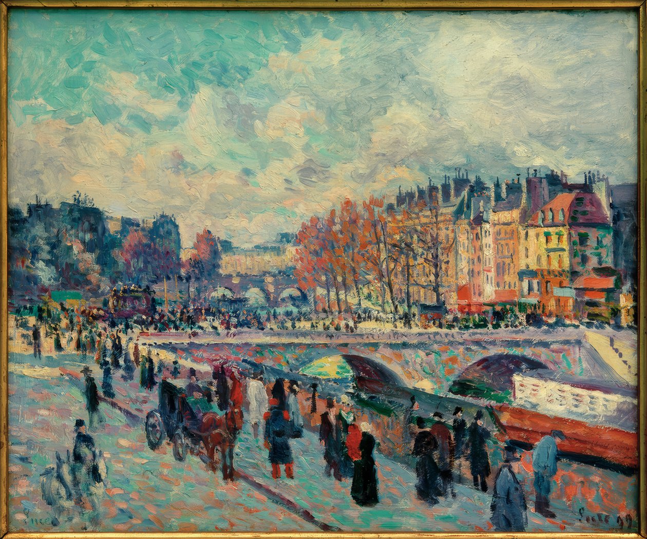 Quai St-Michel alkotó: Maximilien Luce