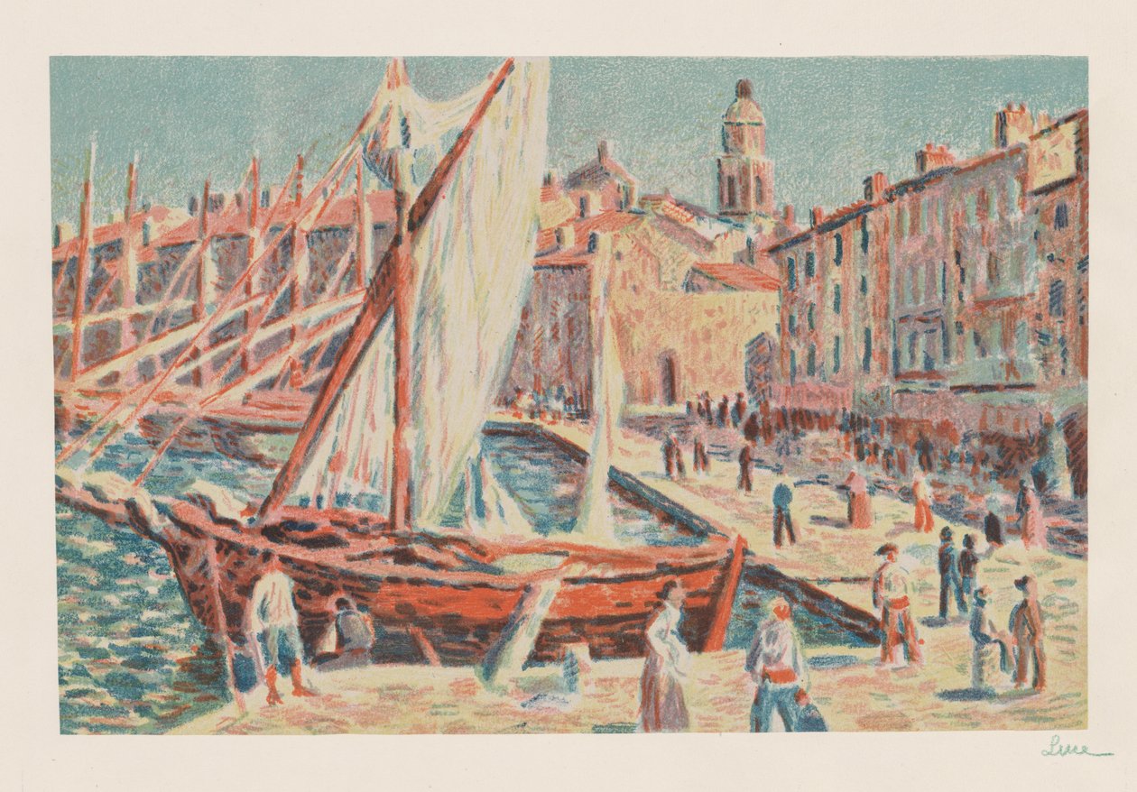 St. Tropez, 1897. alkotó: Maximilien Luce