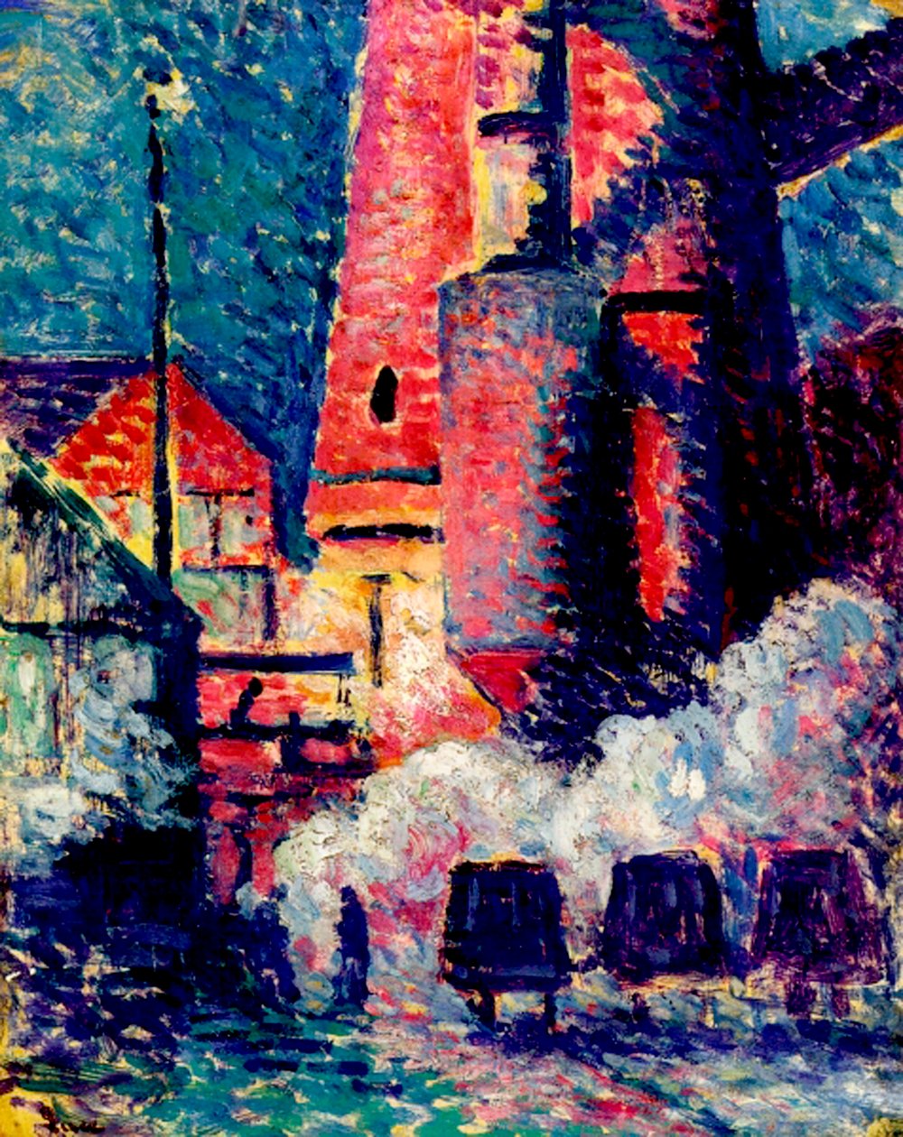 Magas kemencék alkotó: Maximilien Luce