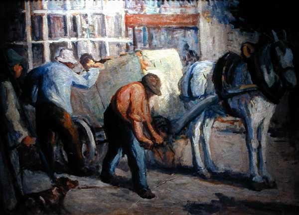 The Dray (olaj, vászon) alkotó: Maximilien Luce