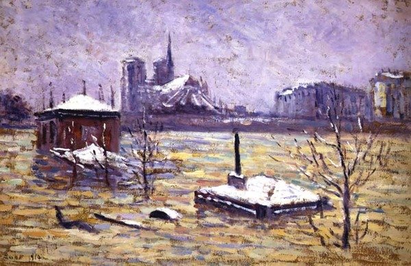 Az áradás alkotó: Maximilien Luce