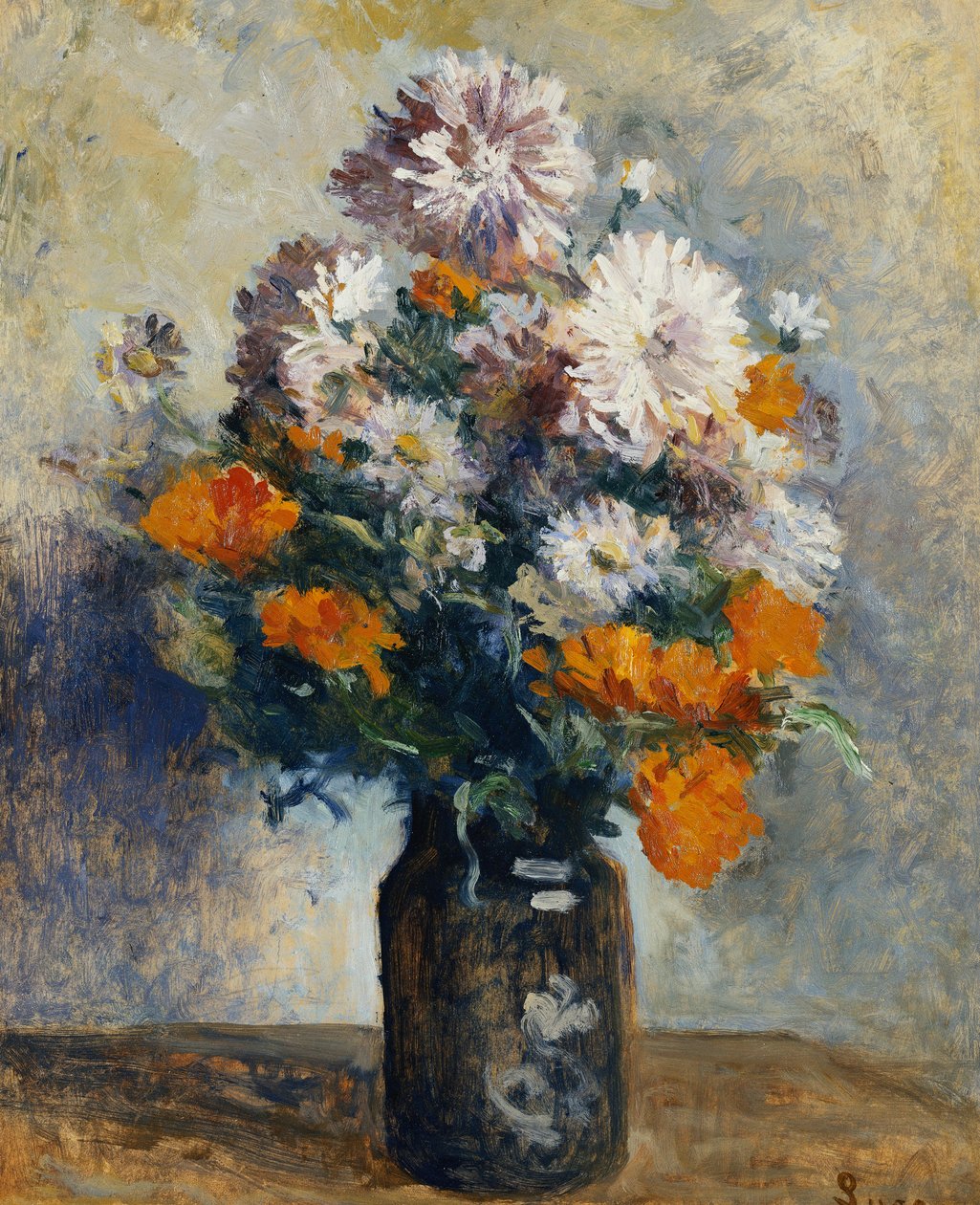 Dáliák váza, alkotó: Maximilien Luce