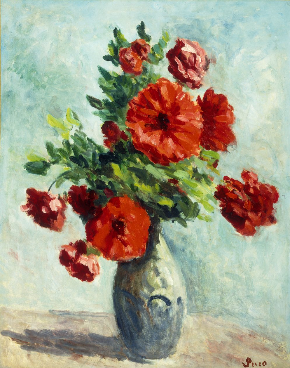 Virágváza; Virágváza, 1925-1930 alkotó: Maximilien Luce
