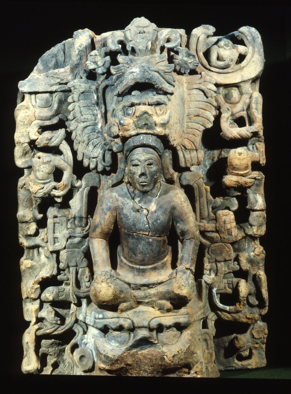 Temetési urna Teapa-ból, Tabasco (terrakotta) alkotó: Mayan