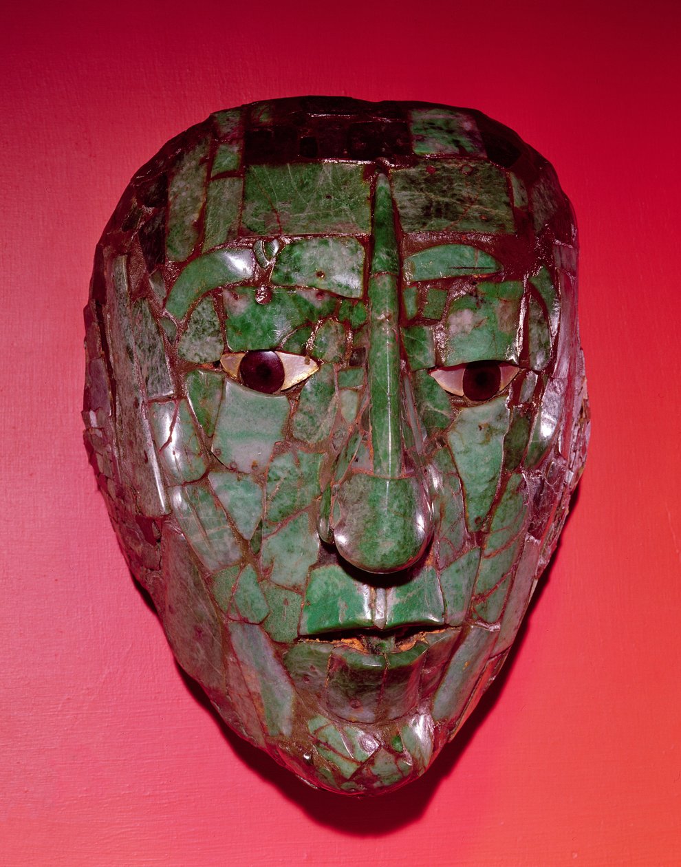 Mozaik maszk, Palenque, Chiapas (jáde) alkotó: Mayan