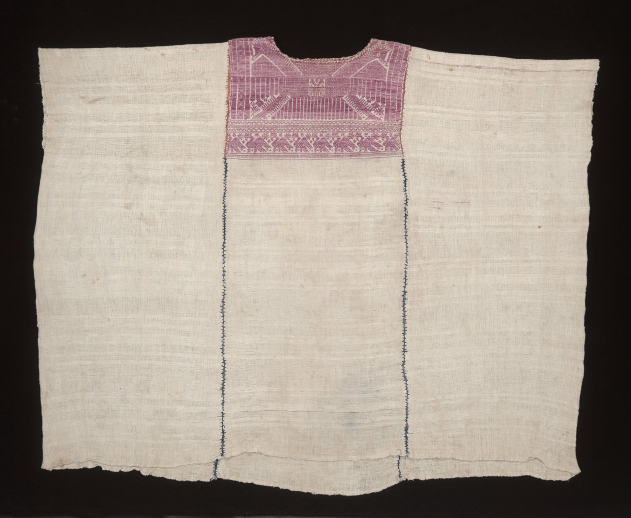 Cofradia huipil, valószínűleg 1875 körül (pamut, selyem) alkotó: Mayan Mayan