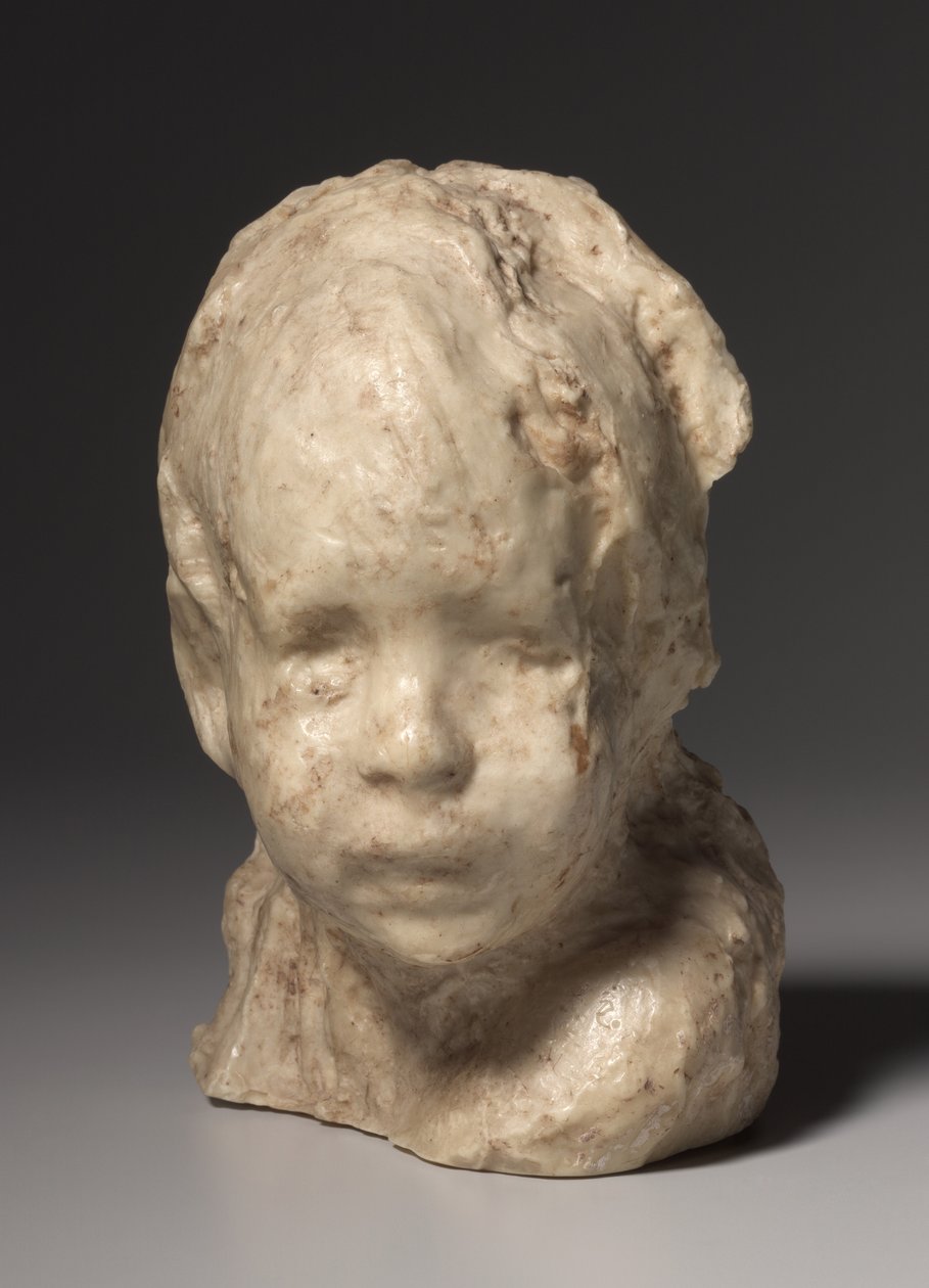 A zsidó fiú, 1892 körül (viasz a gipszön) alkotó: Medardo Rosso