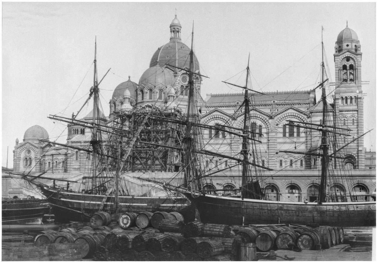 A Sainte-Marie-Majeure székesegyház, más néven "Nouvelle Major", Marseille, 1893 előtt. alkotó: Mederic Mieusement