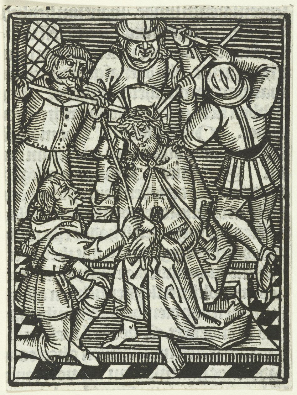 A töviskoronázás alkotó: Meester van de Delbecq Schreiber Passie (attributed to)