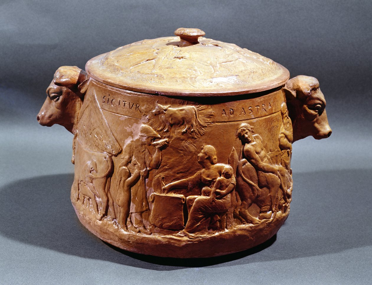 Pot au feu, 1896 (terrakotta) alkotó: Megret