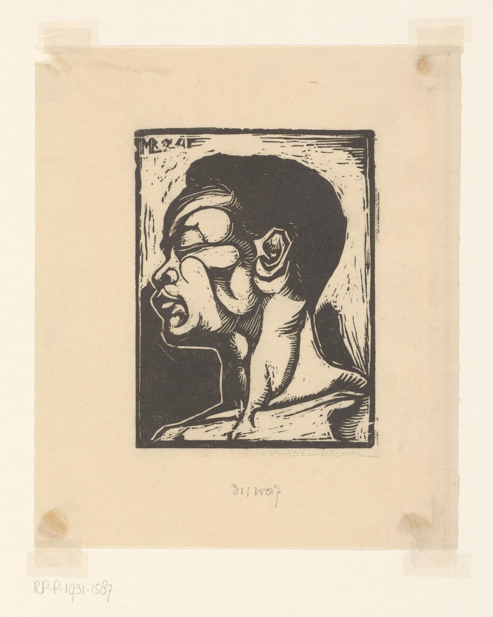 Fekete ember alkotó: Meijer Bleekrode (signed by artist)
