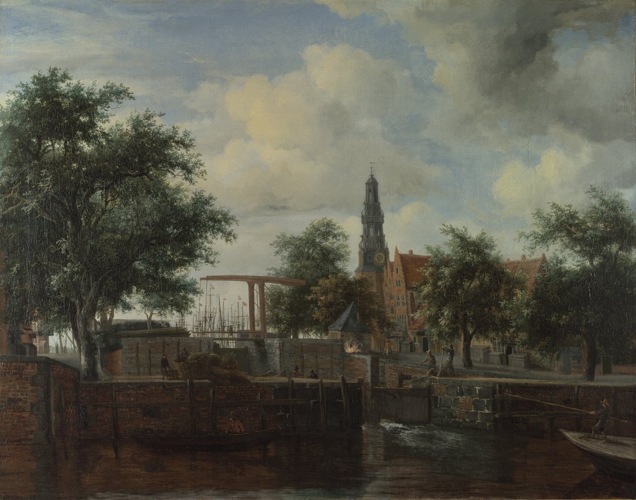 Haarlem -zár, Amszterdam alkotó: Meindert Hobbema