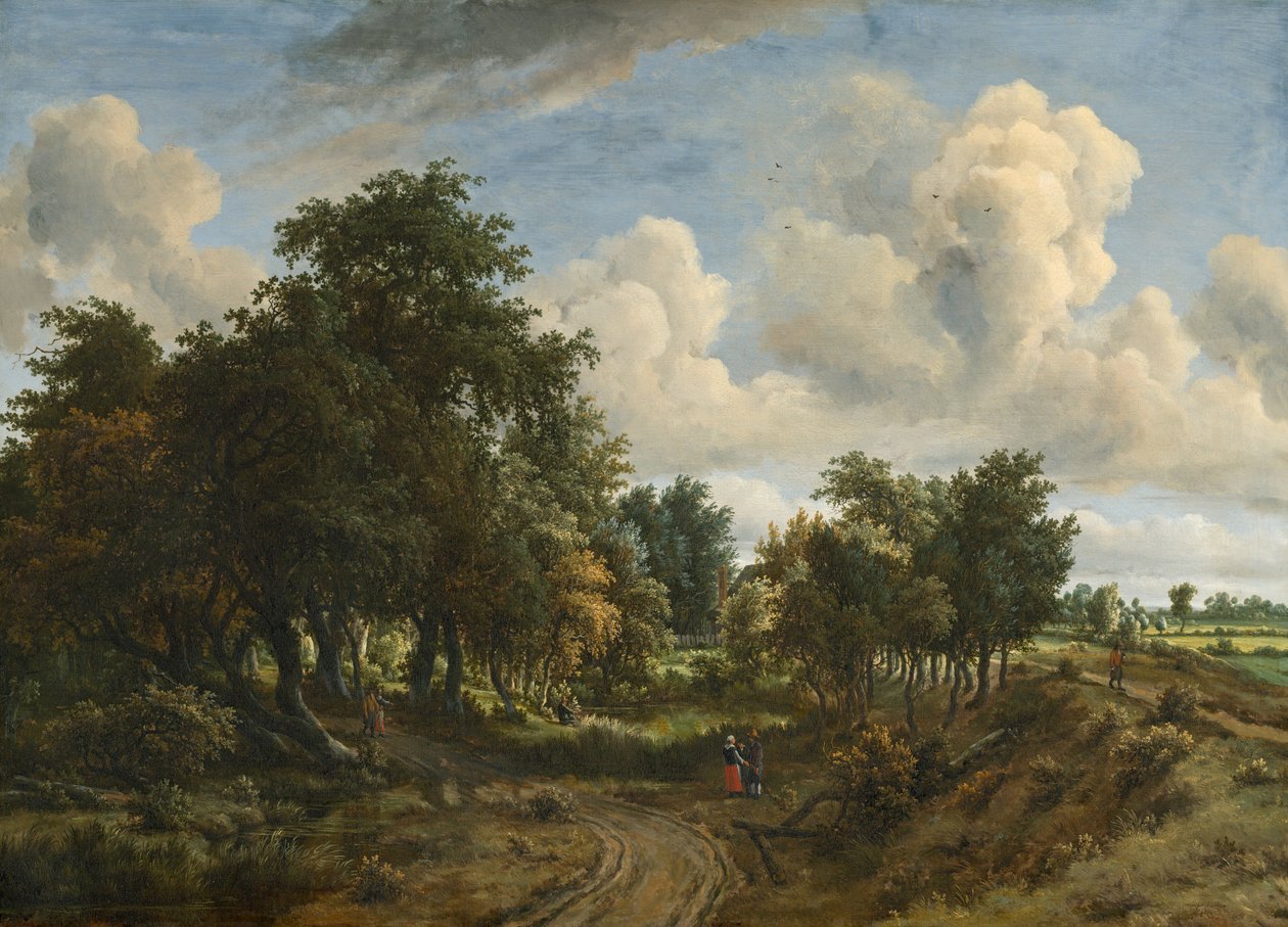 Erdős táj, 1663. alkotó: Meindert Hobbema