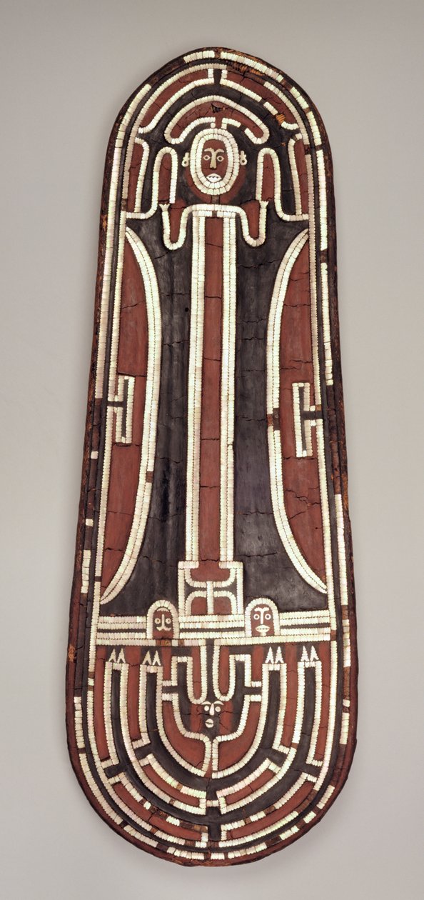 Ceremonial Shield, Santa Isabel-sziget, Salamon-szigetek alkotó: Melanesian