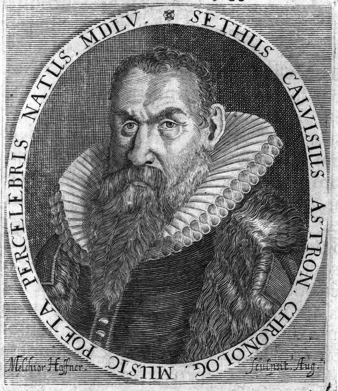 Sethus Calvisius (1556-1615). rézkarc alkotó: Melchior Haffner