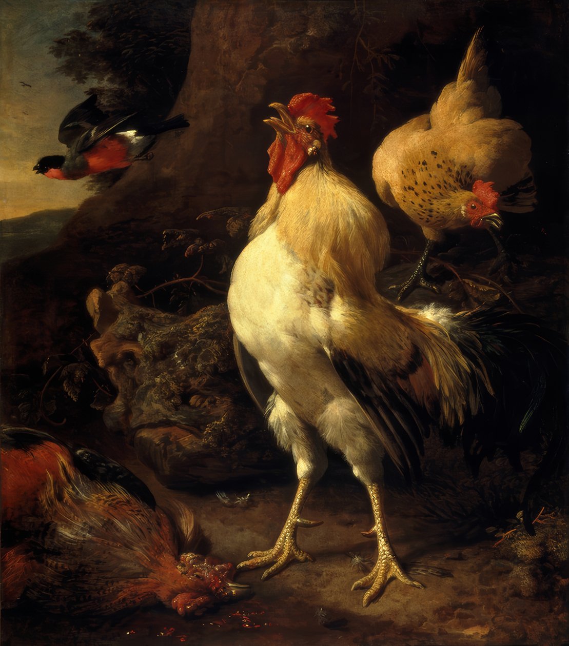 M. de Hondecoeter, Győztes kakas alkotó: Melchior de Hondecoeter