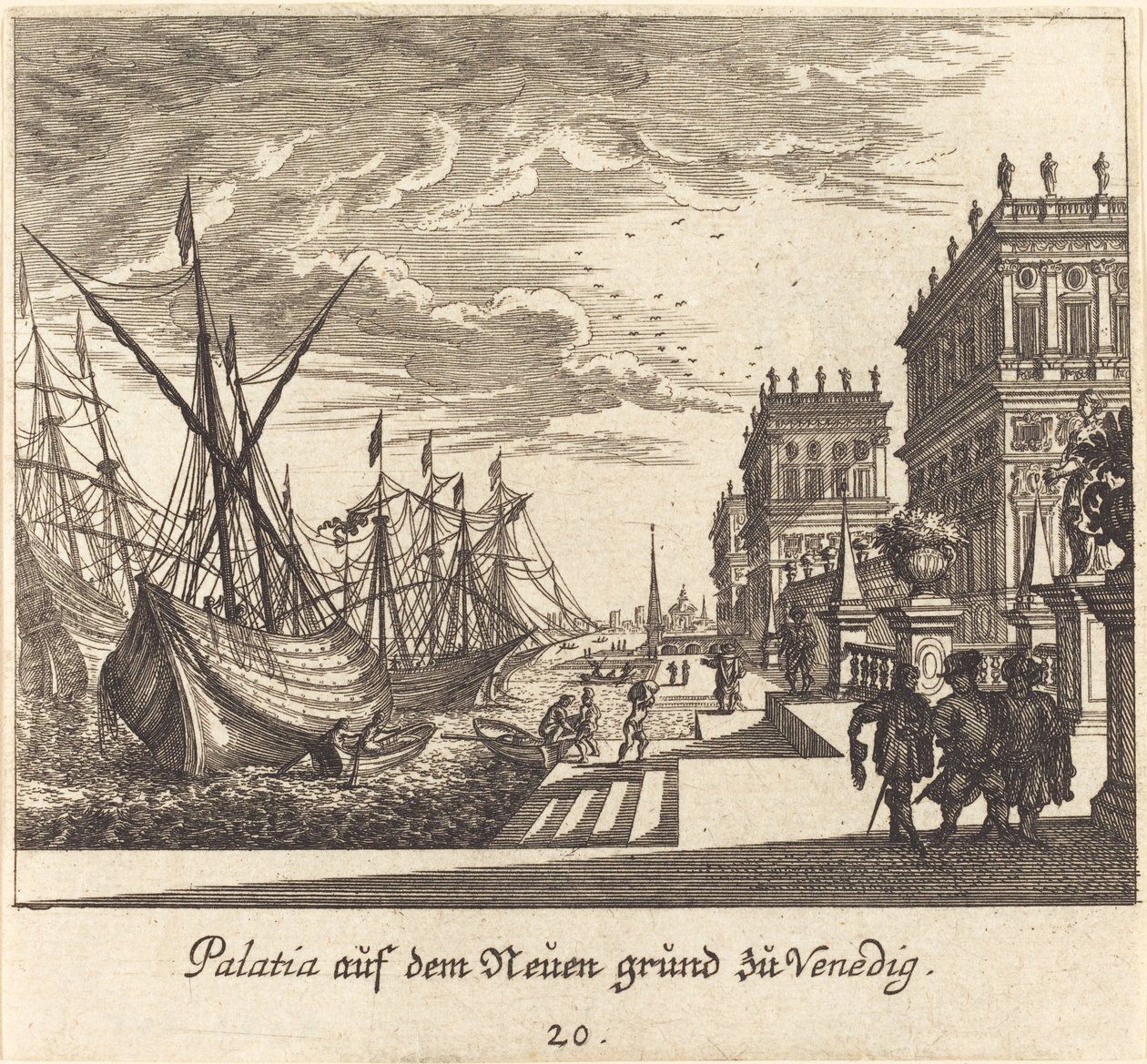 Paloták, Velence alkotó: Melchior Küsel after Johann Wilhelm Baur