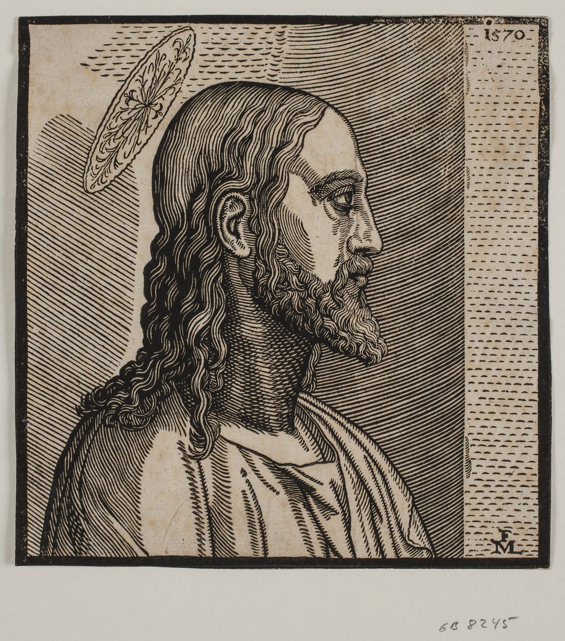 Krisztus portréja alkotó: Melchior Lorck