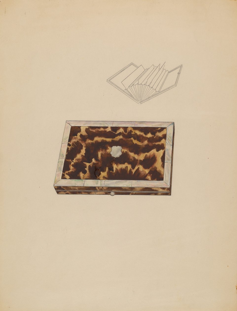 Kártyatartó, c. 1936. alkotó: Melita Hofmann