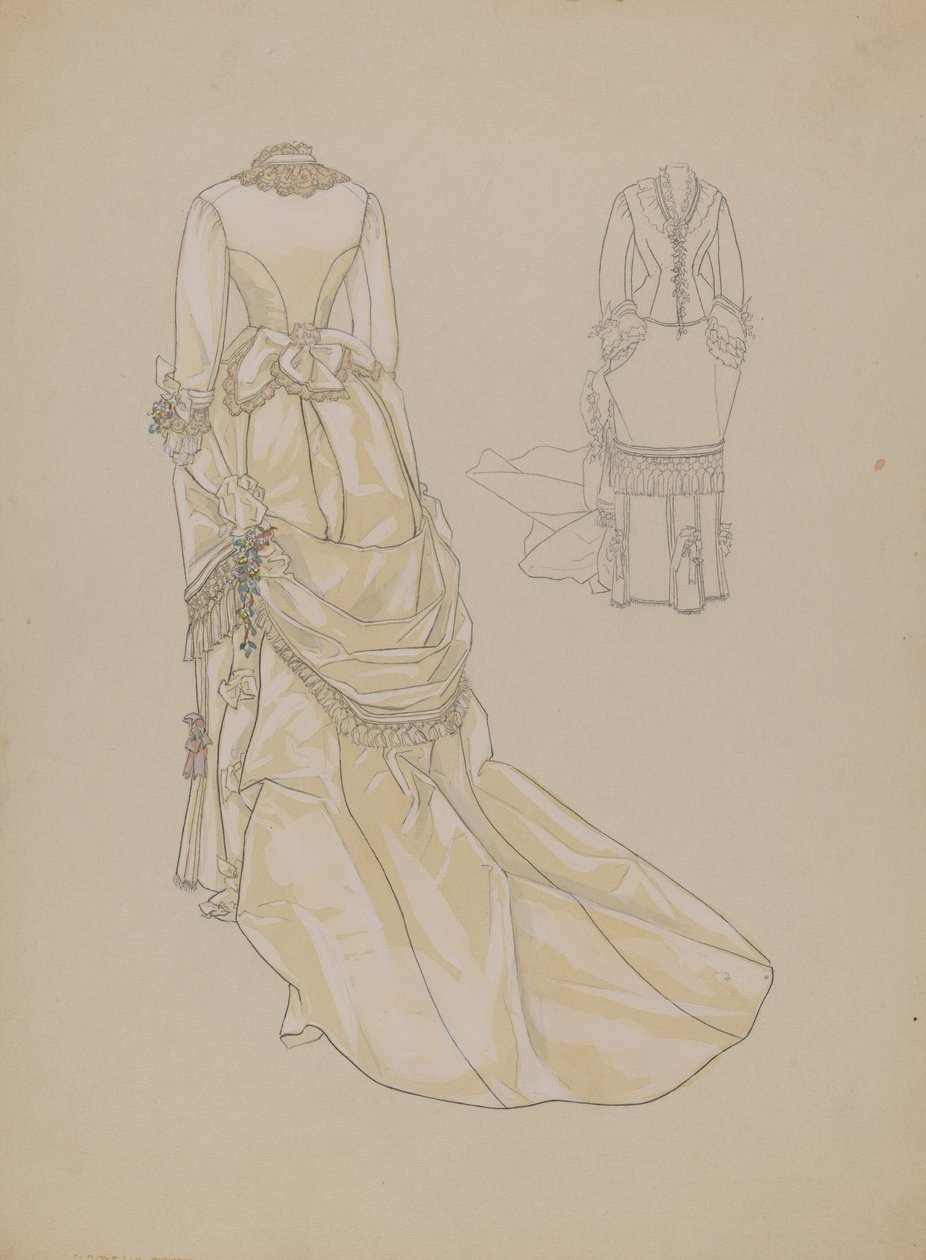 Esküvői ruha, c. 1936. alkotó: Melita Hofmann