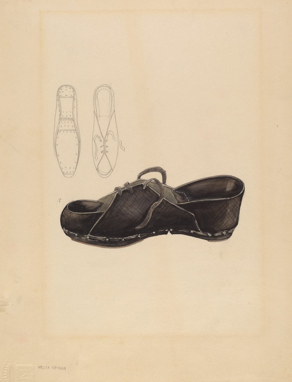 Női klumpa, c. 1936. alkotó: Melita Hofmann