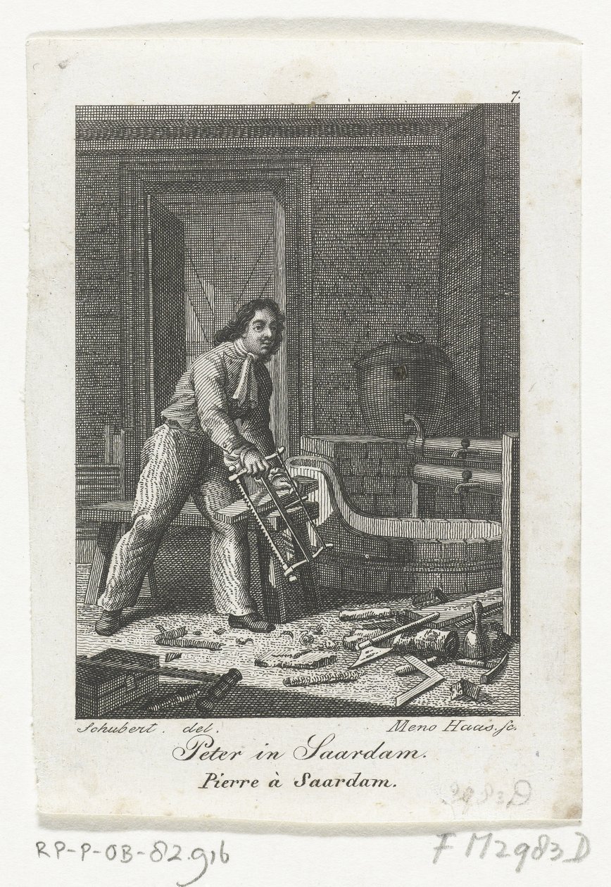 Nagy Péter Zaandamban, 1697 alkotó: Meno Haas