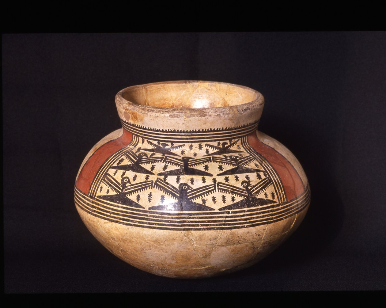Temetkezési rövidnyakú váza, Tonosi - El Indio fázis, 300-500 Kr.u. (kerámia) alkotó: Mesoamerican