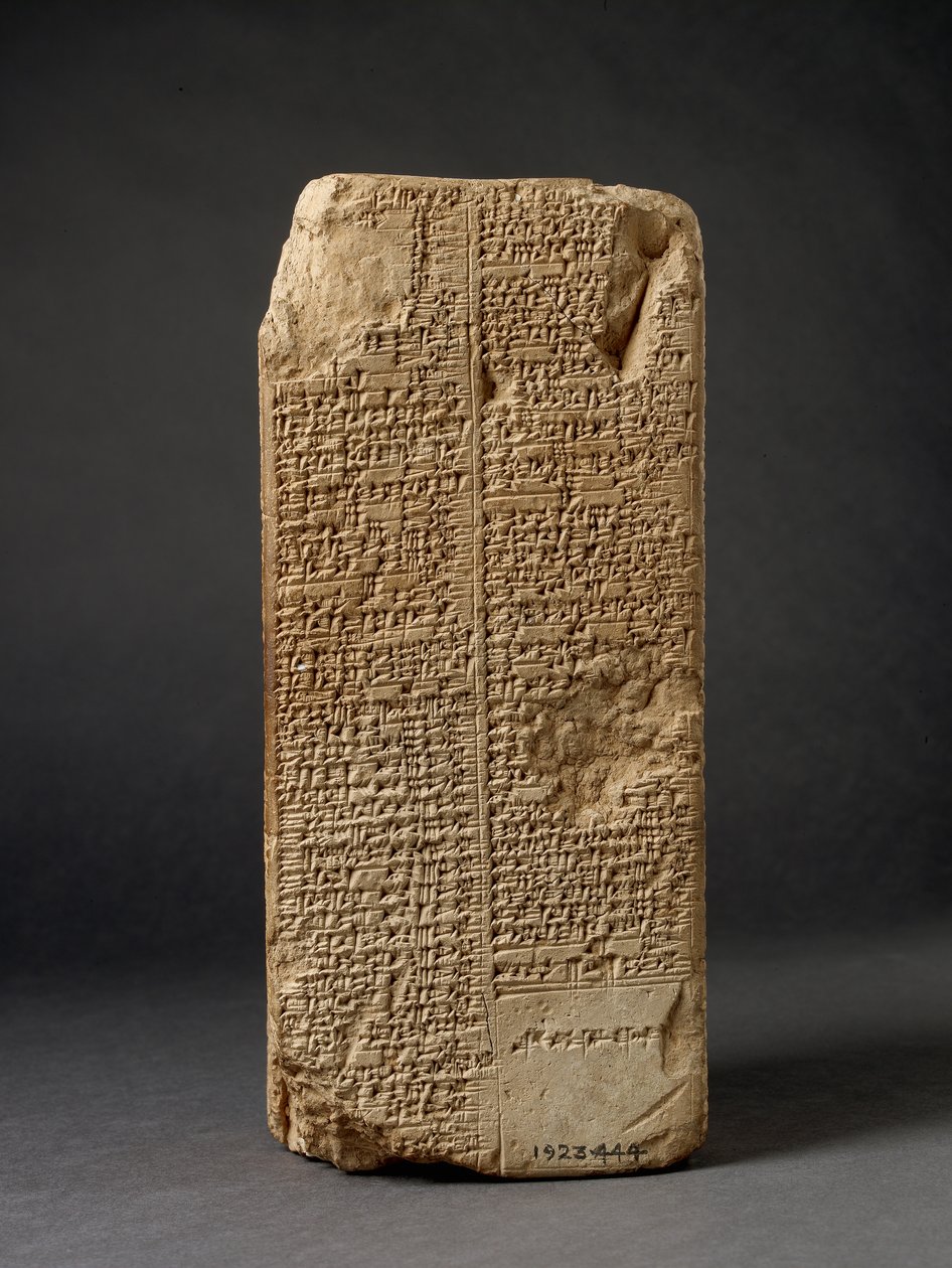 King List prizma (agyag) alkotó: Mesopotamian