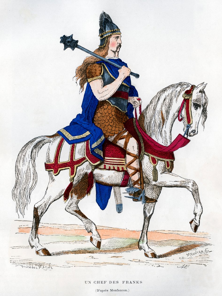 A frankok főnöke, c5-9. század 1882-1884. alkotó: Meunier