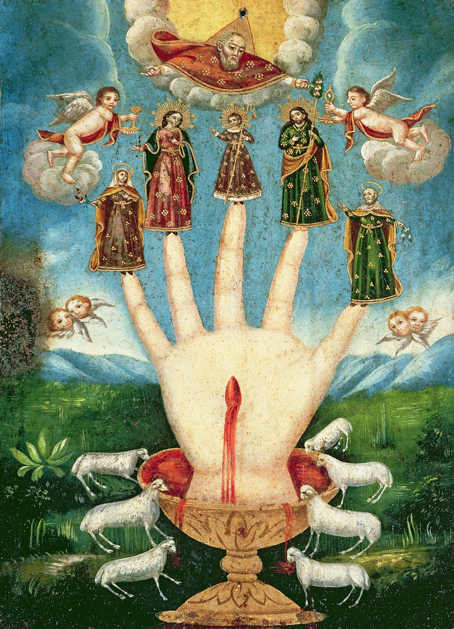 Mano Ponderosa (olaj, ón) alkotó: Mexican School