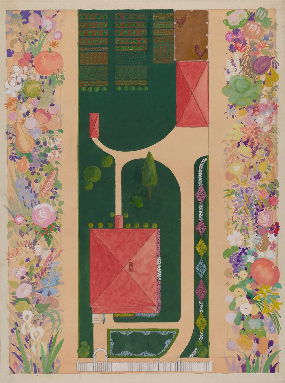 Samuel Harrison ház és kert, c. 1936. alkotó: Meyer Goldbaum