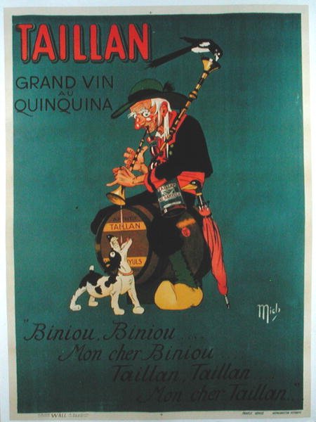„Taillan Quinquina” (színes litho) reklámplakát alkotó: Mich