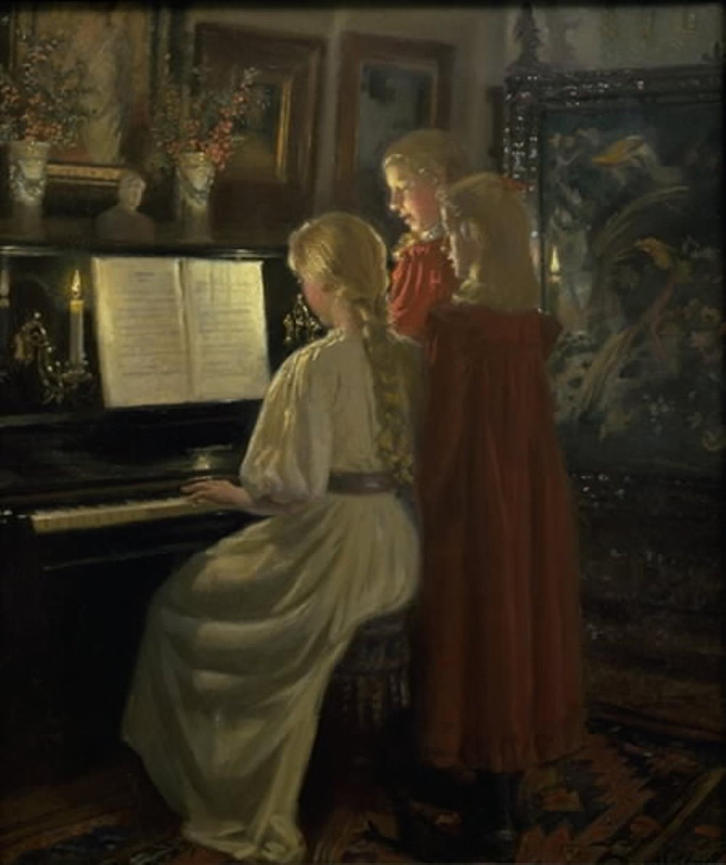 Gyermekek énekelnek alkotó: Michael Ancher