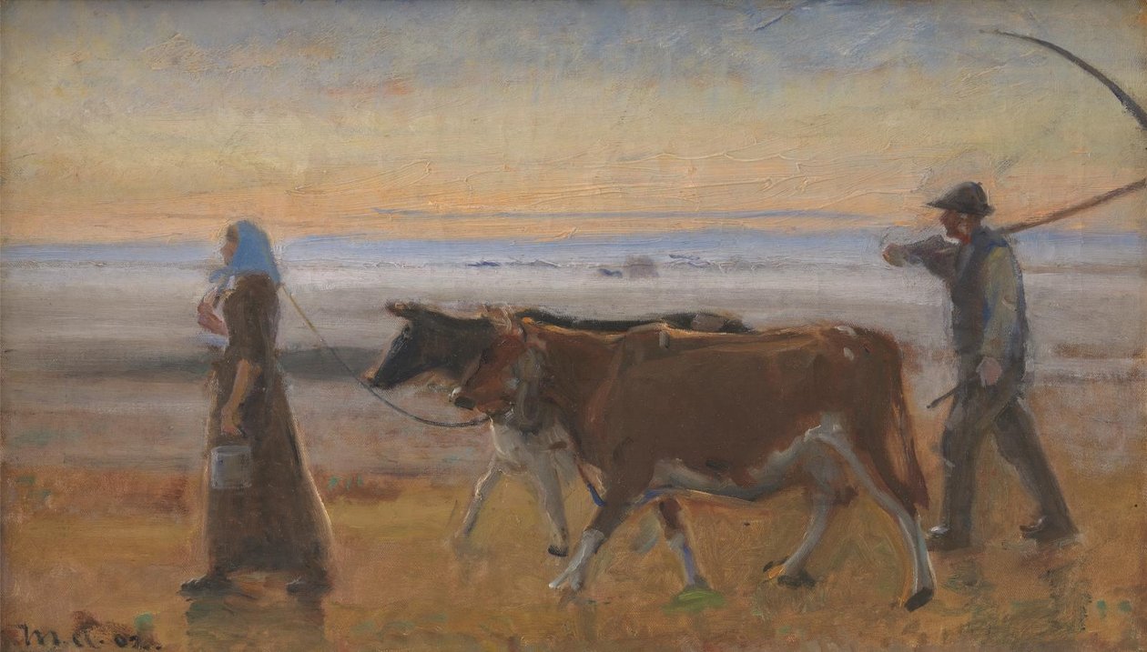 Teheneket hajtanak át a móron alkotó: Michael Ancher