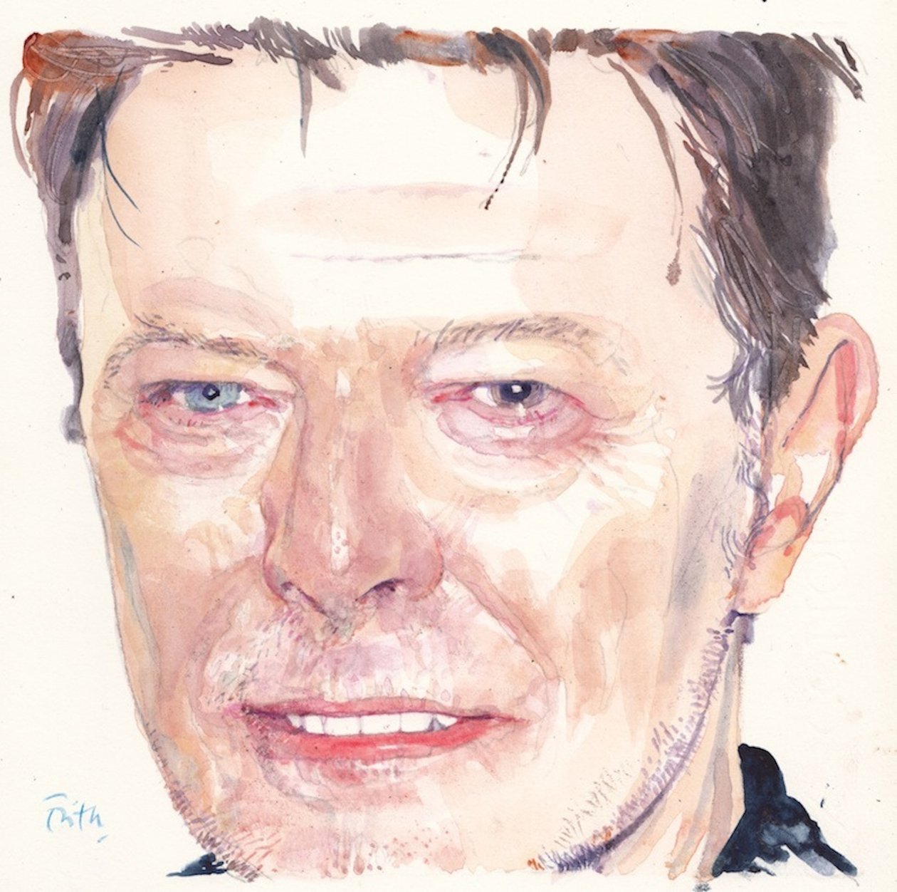 David Bowie (akvarell) alkotó: Michael Frith
