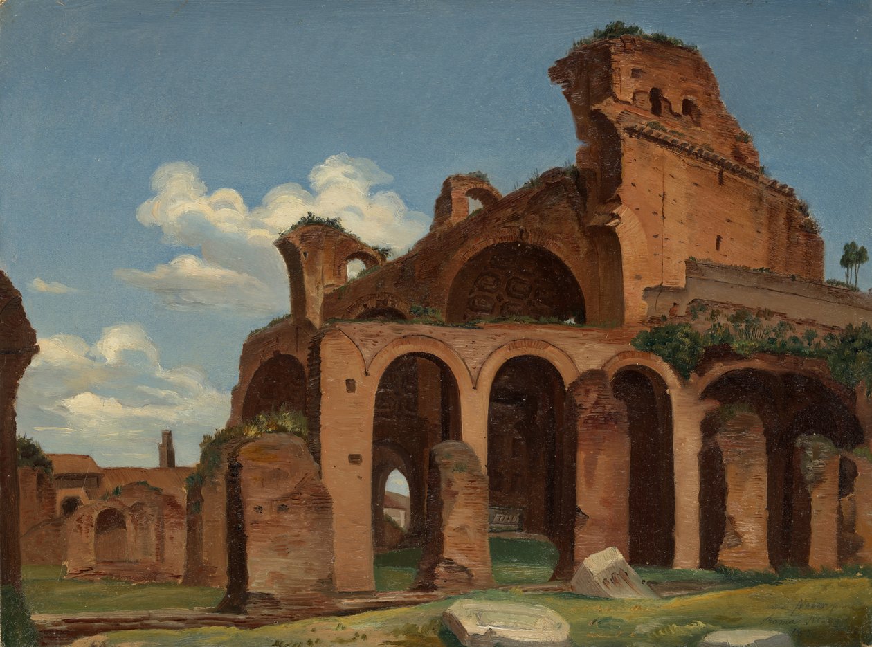 Konstantin-bazilika, Róma, 1830. alkotó: Michael Neher