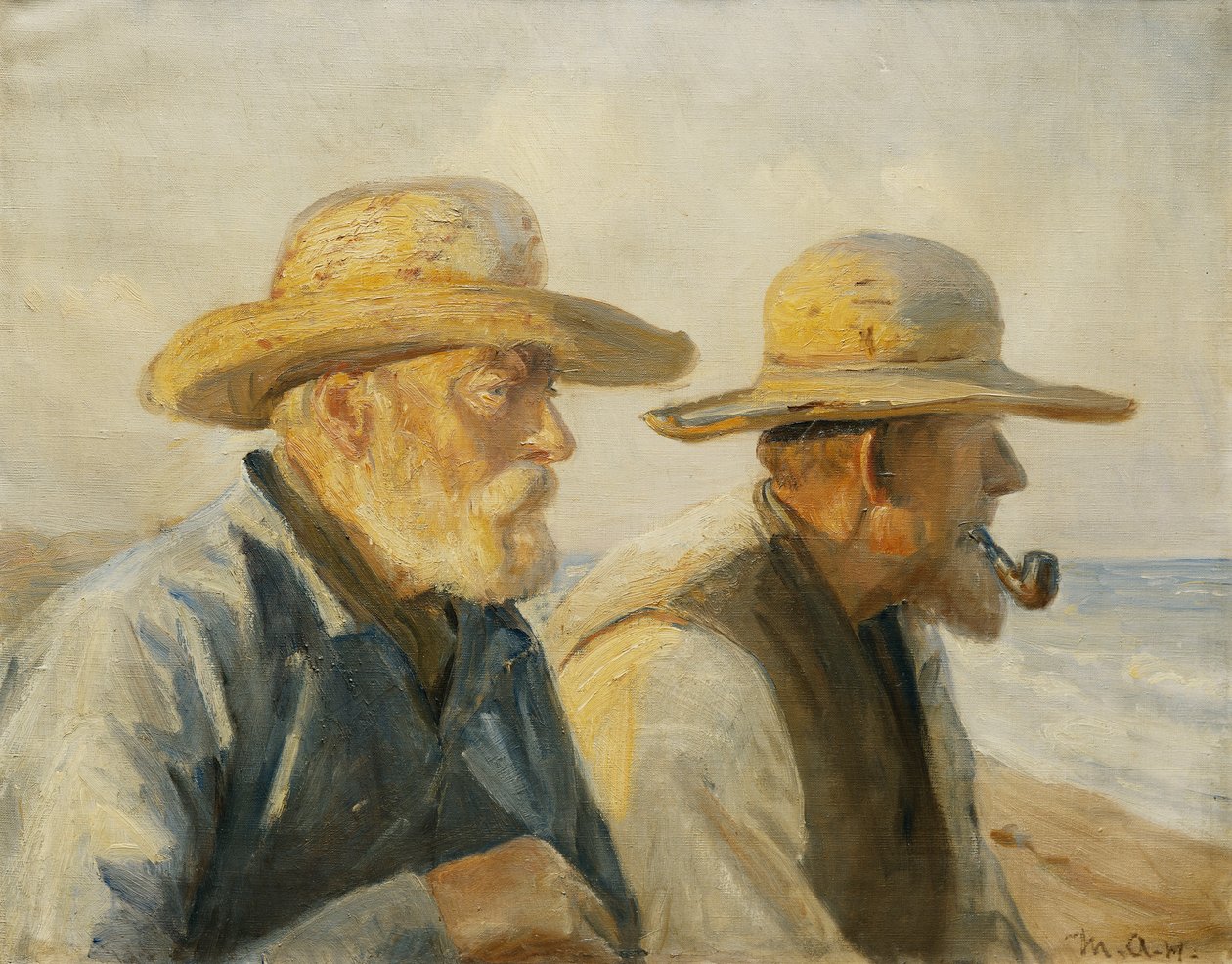 Az öreg halászok, alkotó: Michael Peter Ancher