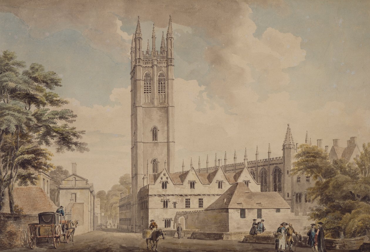 Magdalen Bridge and Tower, Oxford, 1768-1772 alkotó: Michael Rooker