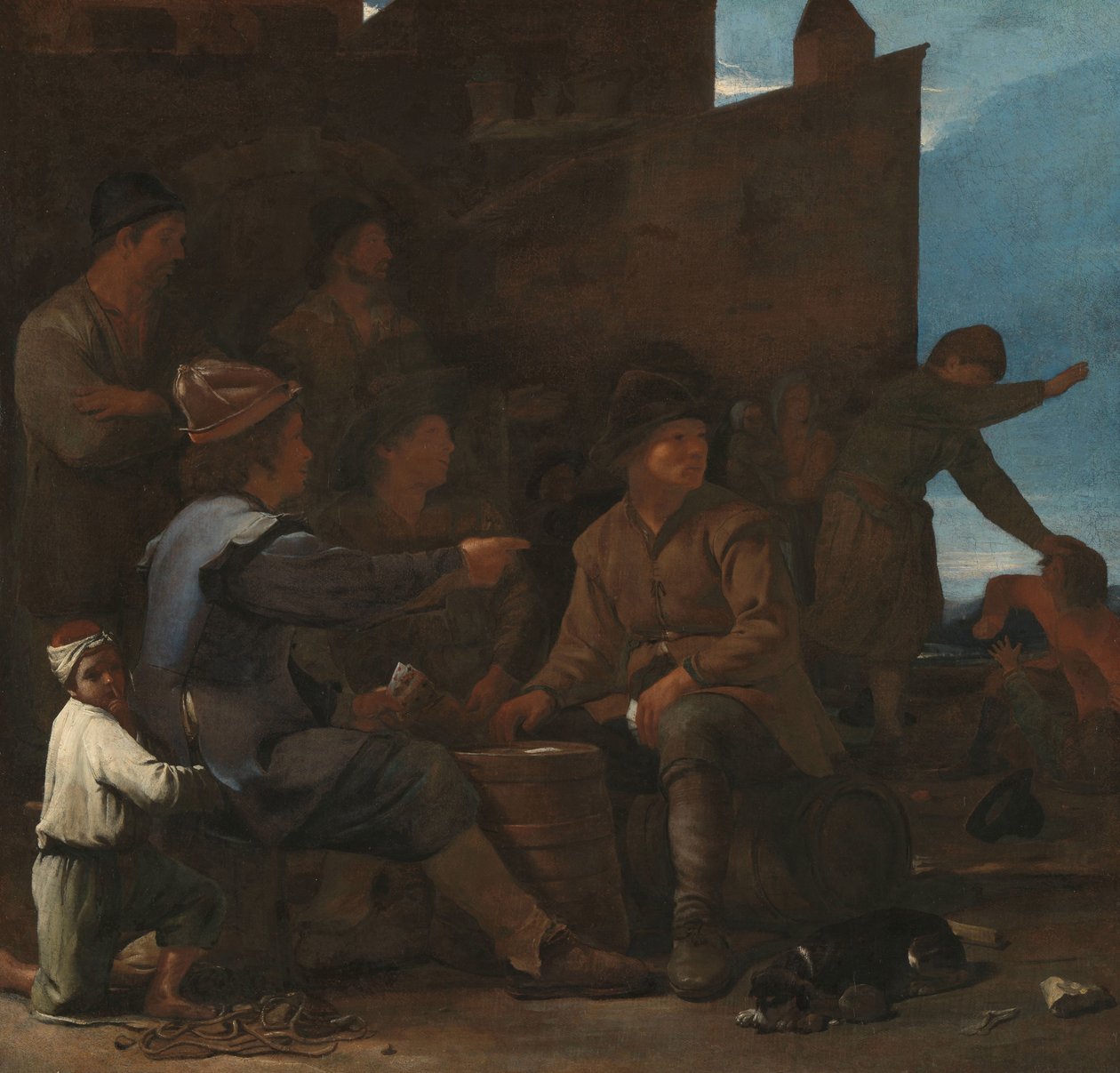 A kártyajátékosok alkotó: Michael Sweerts