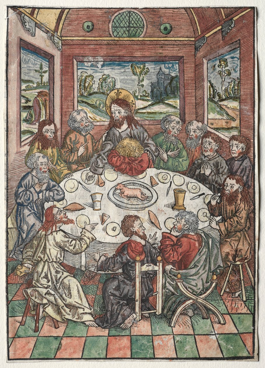 A kincsőrző: Az utolsó vacsora, 1491. alkotó: Michael Wolgemut