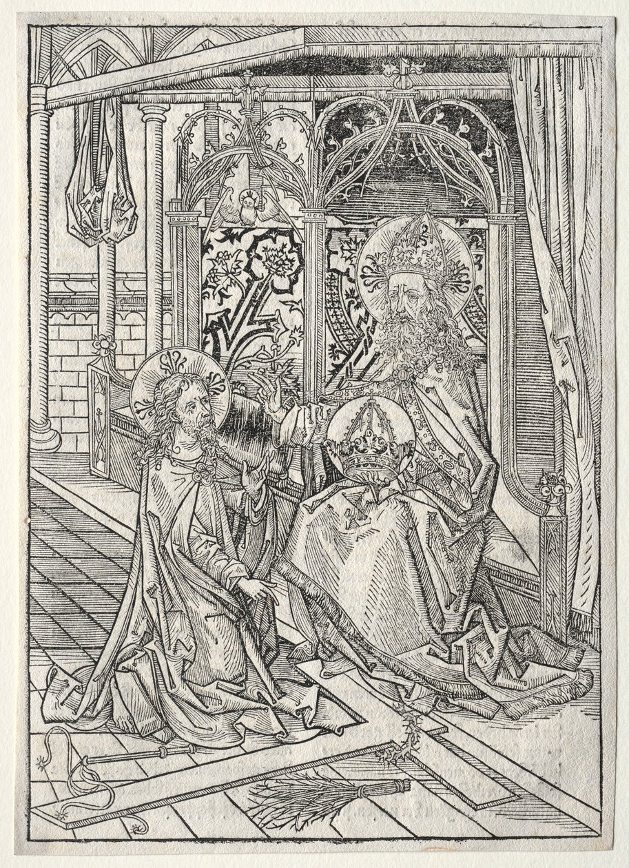 A kincsőrző: A Szentháromság, 1491. alkotó: Michael Wolgemut