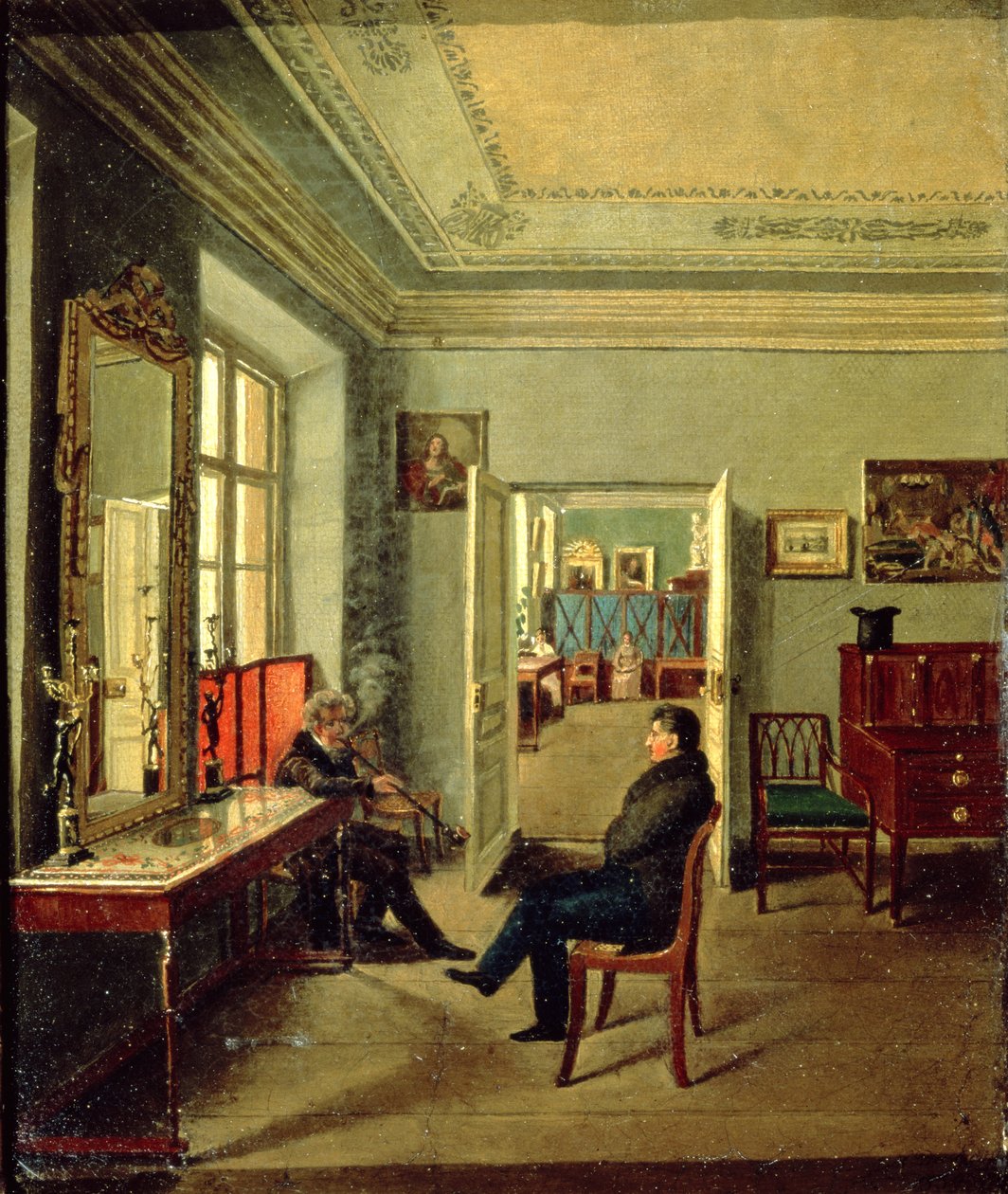 A szobában, 1834 alkotó: Michail Fyodorovich Davydov