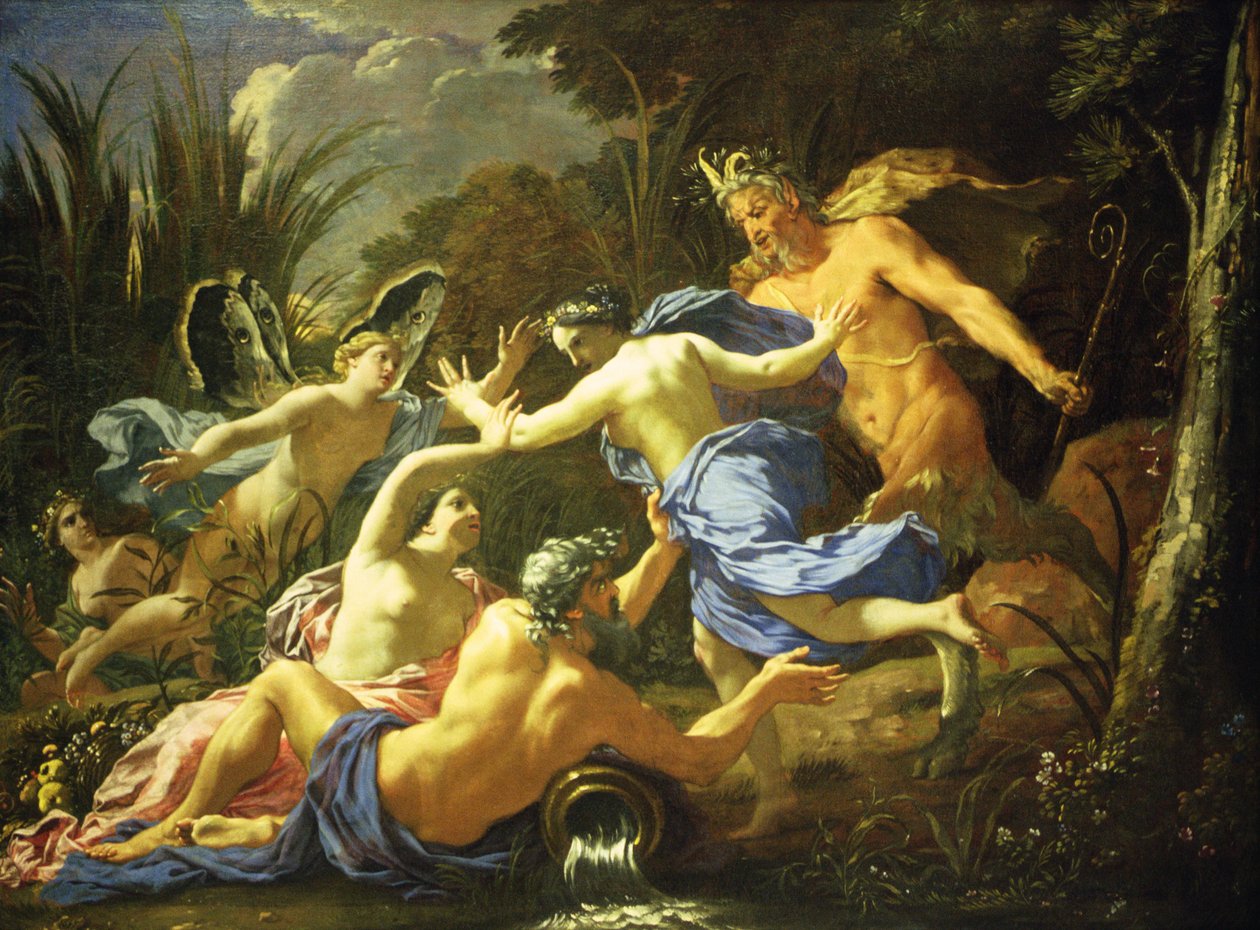 Pan és Syrinx, 1657 alkotó: Michel Dorigny