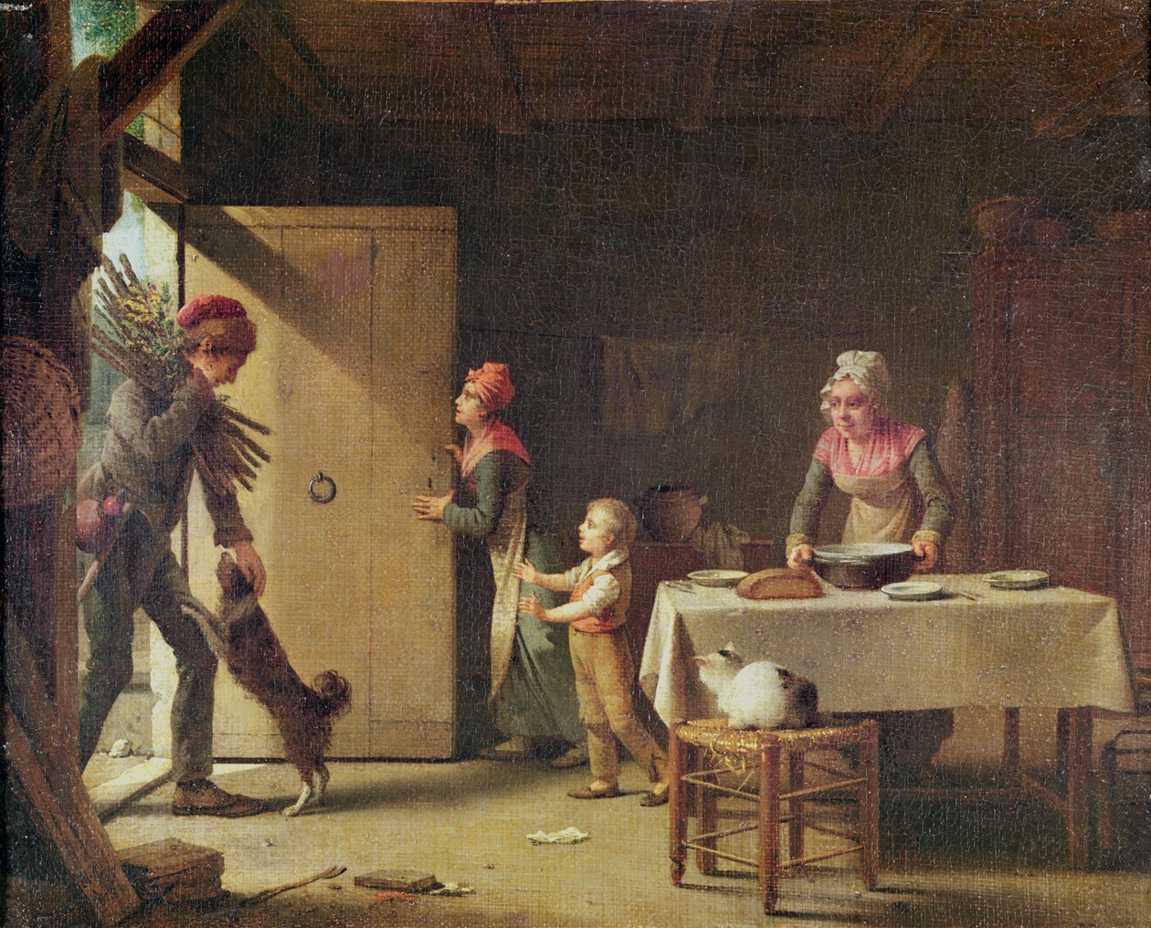 A rusztikus család, 1815 alkotó: Michel Martin Drolling